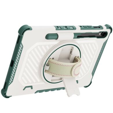 Защитный чехол Reframe Kickstand Strap для Samsung Galaxy Tab S7 / S8 / S9 / S9 FE (T870/T875/X700/X706/X710/X716/X510) - Green