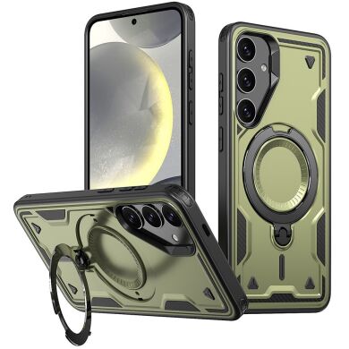 Защитный чехол UniCase Lander Armor для Samsung Galaxy S24 FE (S721) - Olive Green