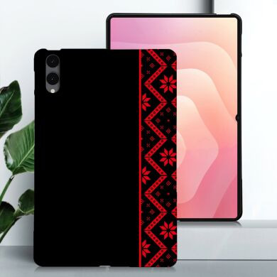 Защитный кейс Deexe Art Style для Samsung Galaxy Tab S12 Plus - Red