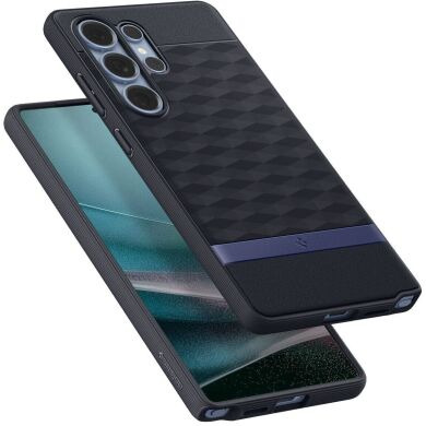 Захисний чохол Spigen (SGP) Caseology Parallax (MagFit) by Spigen для Samsung Galaxy S25 Ultra (S938) ACS09054 - Navy Violet