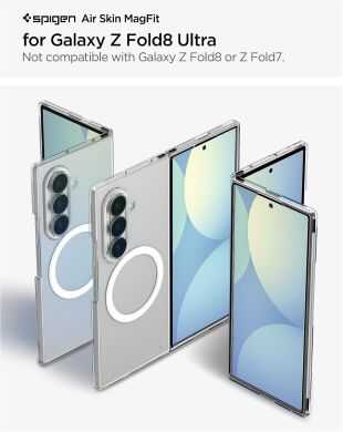 Защитный чехол Spigen AirSkin (MagFit) для Samsung Galaxy Fold 8 Ultra (ACS11505) - Clear