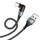 Кабель Hoco U100 Orbit USB to Type-C (3A, 1.2m) - Black. Фото 4 из 7