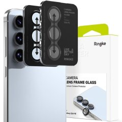 Комплект захисних стекол Ringke Camera Lens Frame Glass для Samsung Galaxy S24 FE (S721) 8800274964792 - Black