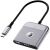 USB HUB WIWU Wi-HB002 Type-C to USB+Type-C+HDMI - Gray
