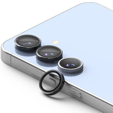 Комплект захисних стекол Ringke Camera Lens Frame Glass для Samsung Galaxy S24 FE (S721) 8800274964792 - Black