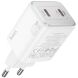 Сетевое зарядное устройство Hoco N42 Elogiado 2C PD45W - White. Фото 3 из 5