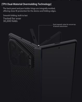 Защитный чехол NILLKIN CamShield Prop Magnetic (FF) для Samsung Galaxy Fold 8 Ultra - Black