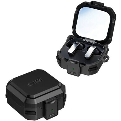 Защитный чехол Tech-Protect Carbonx MagSafe для Samsung Galaxy Buds 4 / Buds 4 Pro - Black