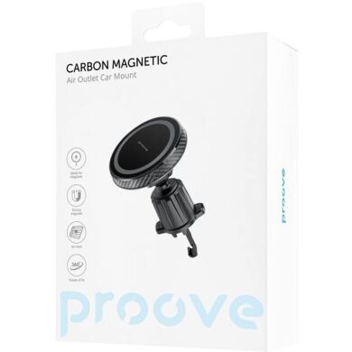 Автомобильный держатель Proove Carbon Magnetic Magnetic Ring - Black