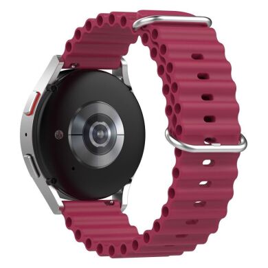 Ремінець Deexe Ocean Strap для годинників з шириною кріплення 20 мм - Wine Red