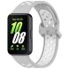 Ремінець Deexe Dot Color для Samsung Galaxy Fit 3 - Grey / White