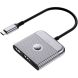 USB HUB WIWU Wi-HB002 Type-C to USB+Type-C+HDMI - Gray. Фото 2 из 6