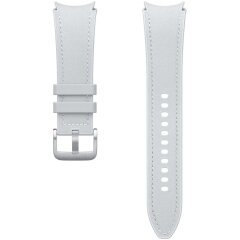 Оригінальний ремінець Hybrid Eco-Leather Band (M/L) для Samsung Galaxy Watch 4 / 4 Classic / 5 / 5 Pro / 6 / 6 Classic (ET-SHR96LSEGEU) - Silver