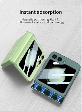 Захисний чохол GKK Magnetic Fold для Samsung Galaxy Flip 5 - Green