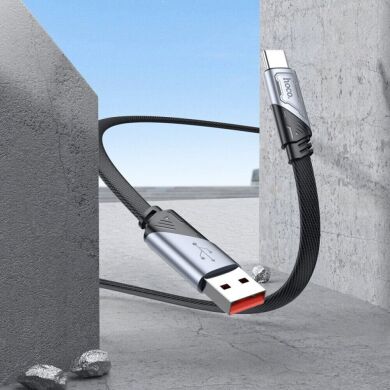 Кабель Hoco U119 USB to Type-C (5A, 1.2m) - Black