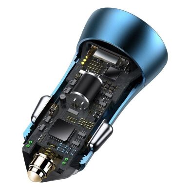 Автомобильное зарядное устройство Baseus Golden Contactor Pro 40W (CCJD-03) - Blue