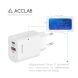 Мережевий зарядний пристрій ACCLAB&nbsp;AL-TC452 PD45W + QC4.0 (USB + Type-C) - White