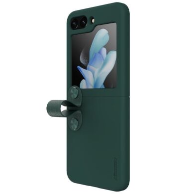 Захисний чохол NILLKIN Finger Strap Liquid Silicone Case для Samsung Galaxy Flip 5 - Green