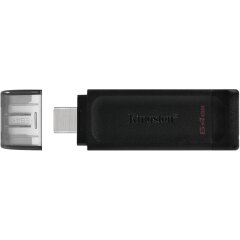 Флеш-накопитель Kingston DT 70 64GB Type-C (DT70/64GB) - Black