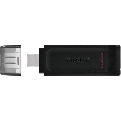 Флеш-накопитель Kingston DT 70 64GB Type-C (DT70/64GB) - Black