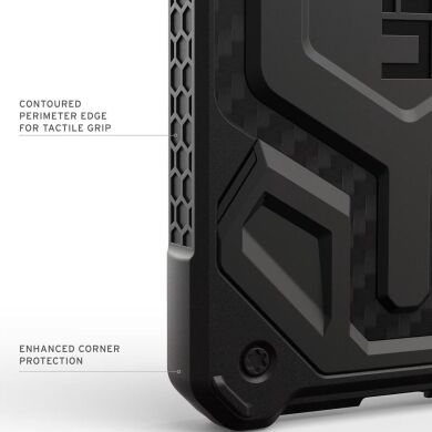 Ударопрочный чехол URBAN ARMOR GEAR Monarch Pro MagSafe для Samsung Galaxy S26 (S942) 214515114242 - Carbon Fiber