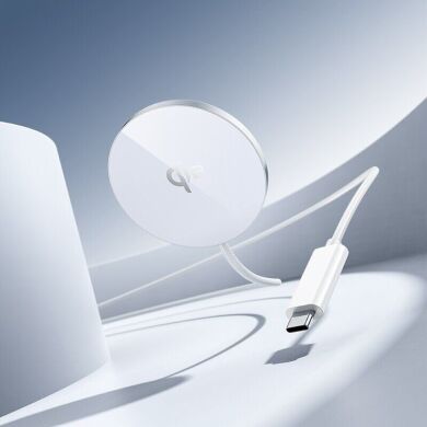 Бездротовий зарядний пристрій Hoco CW63 Qi2 Magnetic (15W) - White