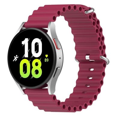 Ремінець Deexe Ocean Strap для годинників з шириною кріплення 20 мм - Wine Red