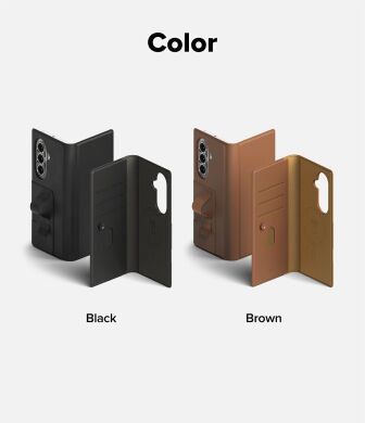 Накладний чохол-гаманець Ringke Folio Grip Wallet Magnetic (FF) для Samsung Galaxy Fold 8 Ultra / Fold 7 (8800293855408) - Black
