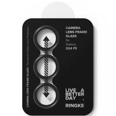 Комплект захисних стекол Ringke Camera Lens Frame Glass для Samsung Galaxy S24 FE (S721) 8800274964792 - Black