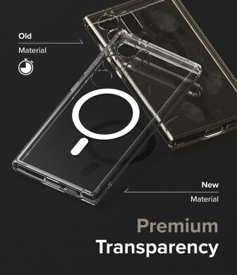 Захисний чохол Ringke Fusion Magnetic для Samsung Galaxy S24 Ultra (S928) 8809961783586 - Clear