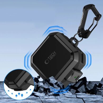 Защитный чехол Tech-Protect Carbonx MagSafe для Samsung Galaxy Buds 4 / Buds 4 Pro - Black