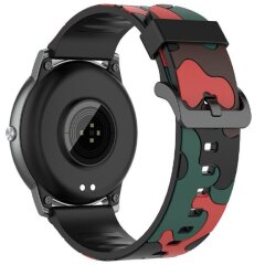 Ремінець Deexe Camo Style для годинників з шириною кріплення 22мм - Red