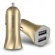 Автомобильное зарядное устройства REMAX RCC204 (2 x USB) - Gold. Фото 1 из 11