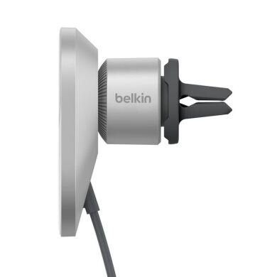 Автомобільний тримач з бездротовою зарядкою Belkin BoostCharge Pro Qi2 (15W) WIC008btGR-V2 - Gray