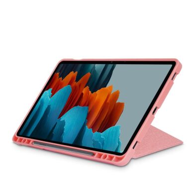 Чехол Deexe Origami Case для Samsung Galaxy Tab S7 FE (T730/T736) - Pink