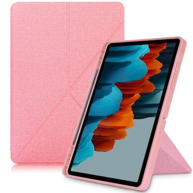 Чехол Deexe Origami Case для Samsung Galaxy Tab S7 FE (T730/T736) - Pink