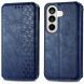 Чехол Deexe Rhombus Wallet для Samsung Galaxy S26 Plus - Blue. Фото 1 из 6