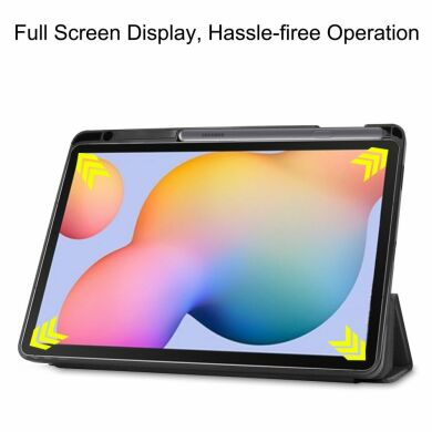 Чехол Deexe Smart Cover для Samsung Galaxy Tab S6 lite / S6 Lite (2022/2024) - Black