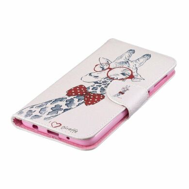 Чохол-книжка Deexe Color Wallet для Samsung Galaxy M10 (M105) - Giraffe Wearing Glasses