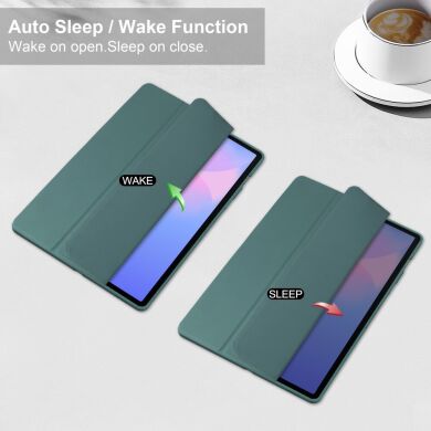 Чехол-книжка Deexe Crystal Back для Samsung Galaxy Tab S10 FE Plus - Black