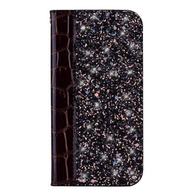 Чохол-книжка Deexe Glittery Crocodile для Samsung Galaxy J4+ (J415), Black