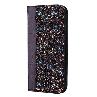 Чохол-книжка Deexe Glittery Crocodile для Samsung Galaxy J4+ (J415), Black