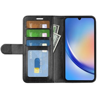 Чехол-книжка Deexe Wallet Style для Samsung Galaxy A35 (A356) - Black