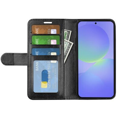 Чехол-книжка Deexe Wallet Style для Samsung Galaxy A37 (A376) - Black