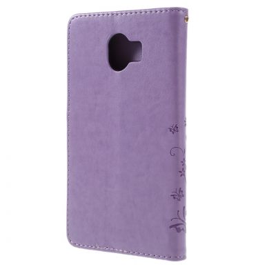 Чехол-книжка UniCase Flower Pattern для Samsung Galaxy J4 2018 (J400) - Light Purple
