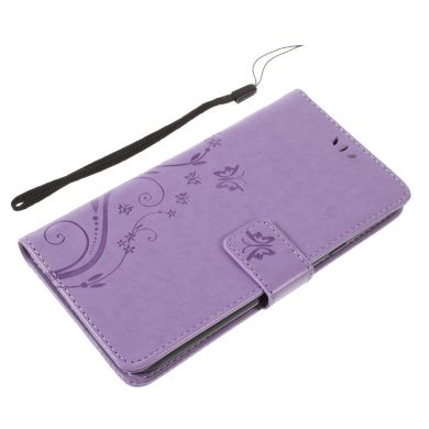 Чехол-книжка UniCase Flower Pattern для Samsung Galaxy J4 2018 (J400) - Light Purple