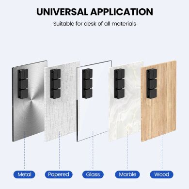 Тримач для кабелів UGREEN Cable Clips Organizer - Black