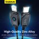 Кабель Baseus Unbreakable Series Type-C to Lightning (20W, 1m) P10355803111-0 - Cluster Black
