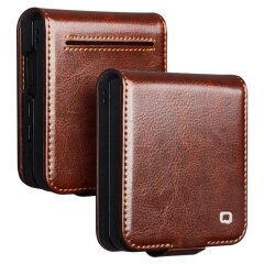 Кожаный чехол QIALINO Classic Case (FF) для Samsung Galaxy Flip 7 - Brown