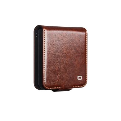 Кожаный чехол QIALINO Classic Case (FF) для Samsung Galaxy Flip 7 - Brown